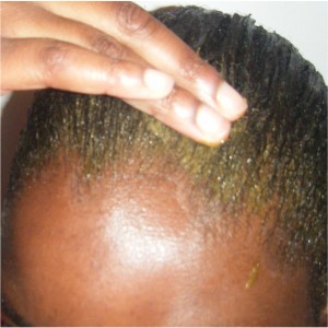 mélange sur cheveux