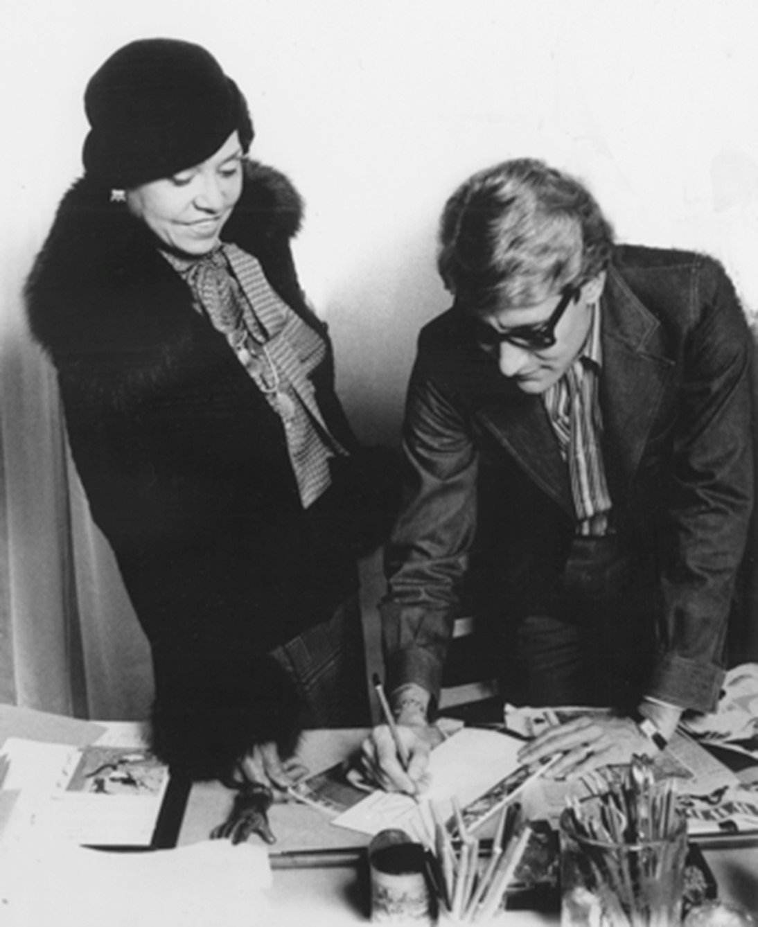 eunicejohnson with Yves Saint Laurent 1973