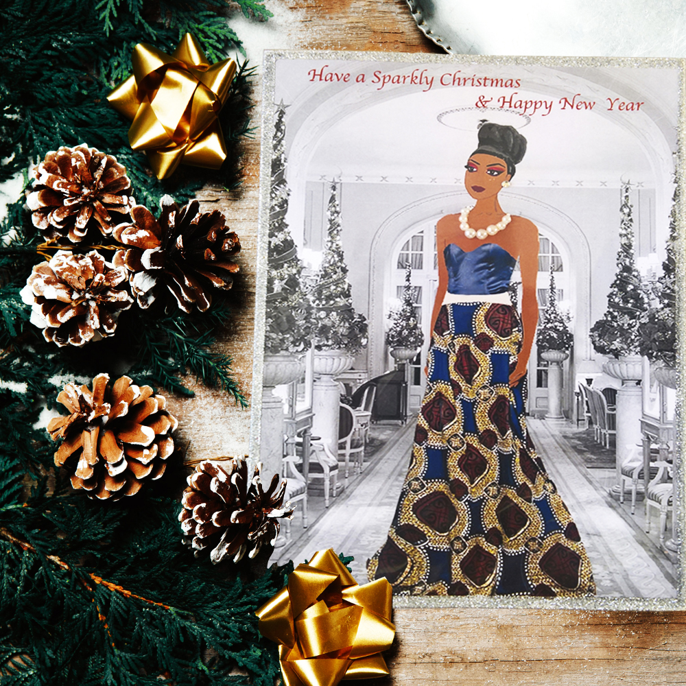 african-christmas-cards-fashion-illustration-christmas-cards