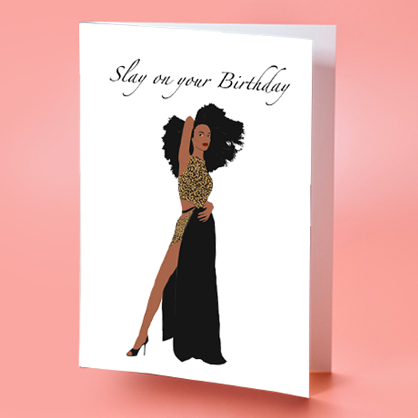 black girl birthday card