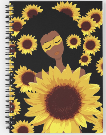 sunflower notebook