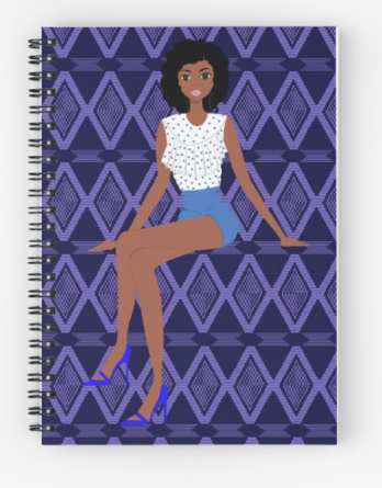 african print notebook